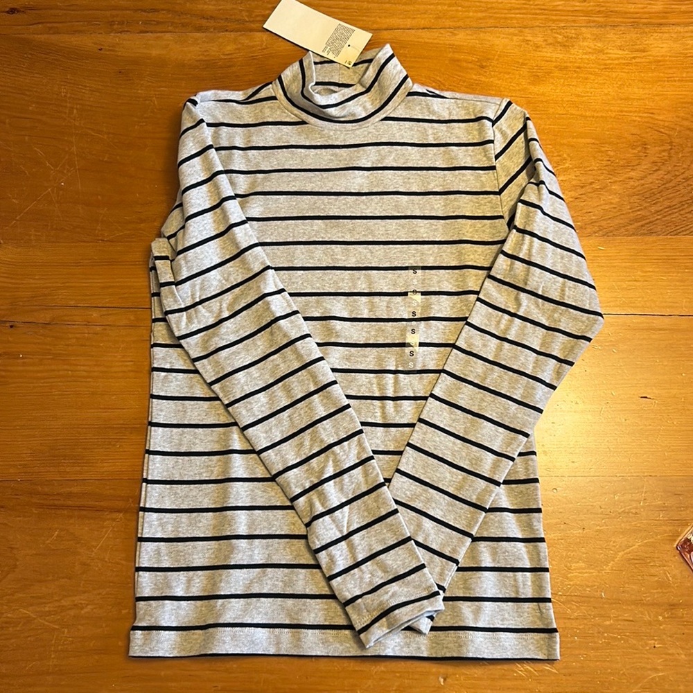 Muji stretchy mock neck